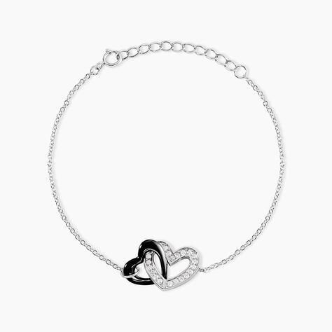 Bracelet Lineth Argent Blanc Céramique Oxyde De Zirconium - Bracelets fantaisie Femme | Marc Orian
