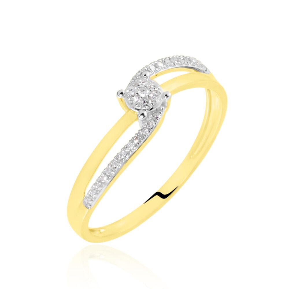 Bague Sillona Or Jaune Diamant - Bagues pierres précieuses Femme | Marc Orian