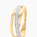 Bague Croisee Or Jaune Diamant