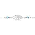 Bracelet Grethel Argent Blanc Turquoise - Bracelets fantaisie Femme | Marc Orian