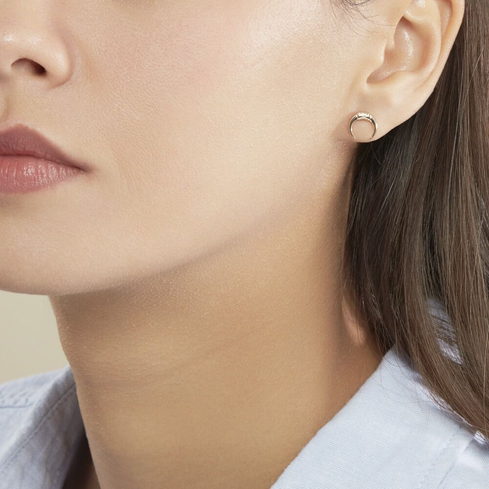 Boucles D'oreilles Puces Ginia Plaqué Or Jaune - Puces Femme | Marc Orian
