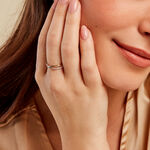 Bague Lohane Or Jaune et Argent Blanc Oxyde De Zirconium - Bagues avec pierre Femme | Marc Orian