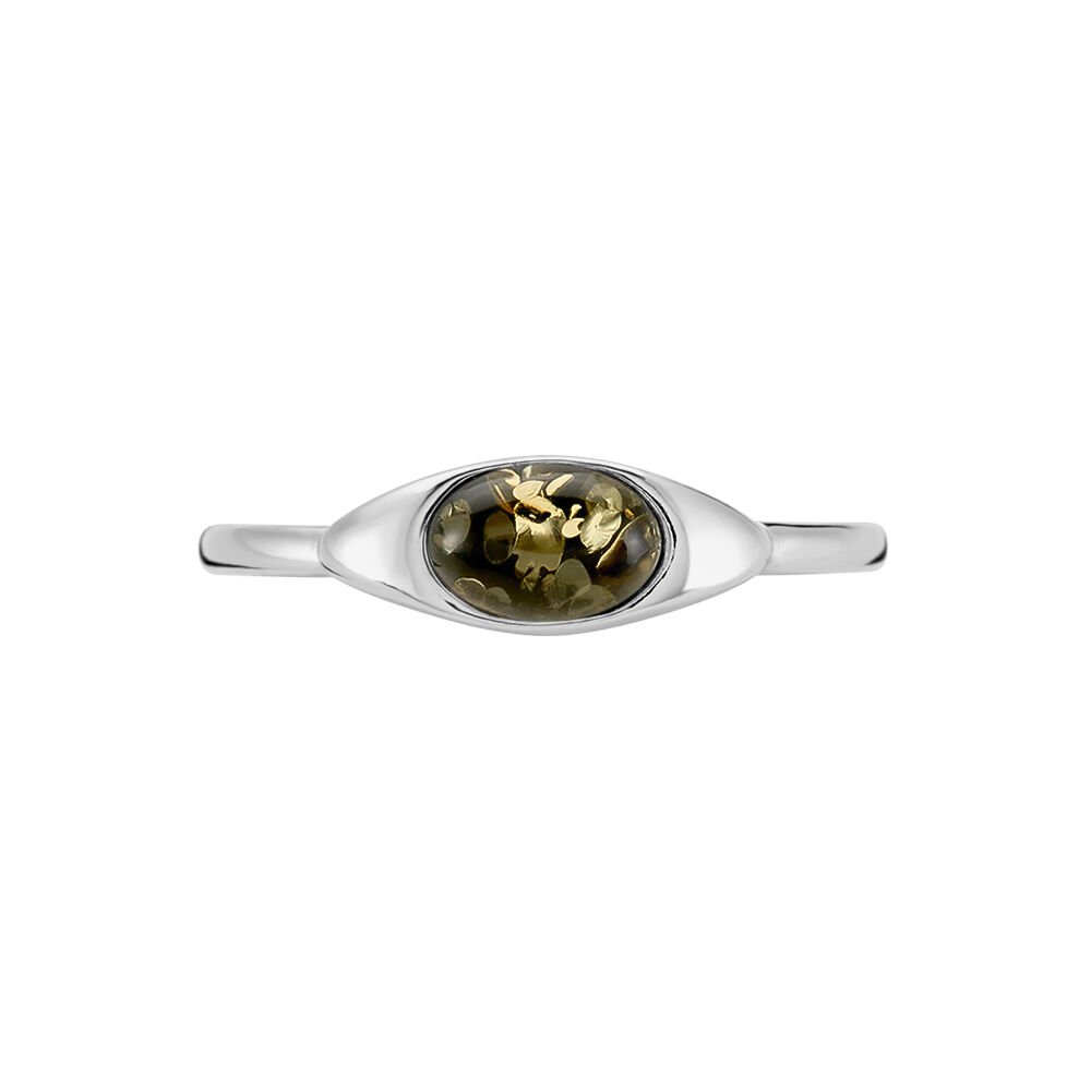 Bague Marquita Argent Blanc Ambre - Bagues vintage Femme | Marc Orian