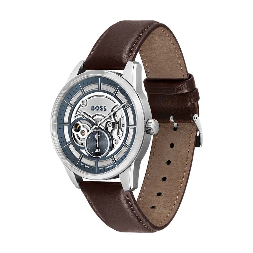 Montre Boss Sophio Auto Bleu - Montres Homme | Marc Orian