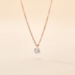 Collier Constantin Argent Rose Oxyde De Zirconium - Colliers avec pierres Femme | Marc Orian