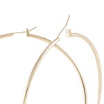 Cr&eacute;oles Ada Lisse Plaqu&eacute; Or Jaune - Grosses cr&eacute;oles Femme | Marc Orian