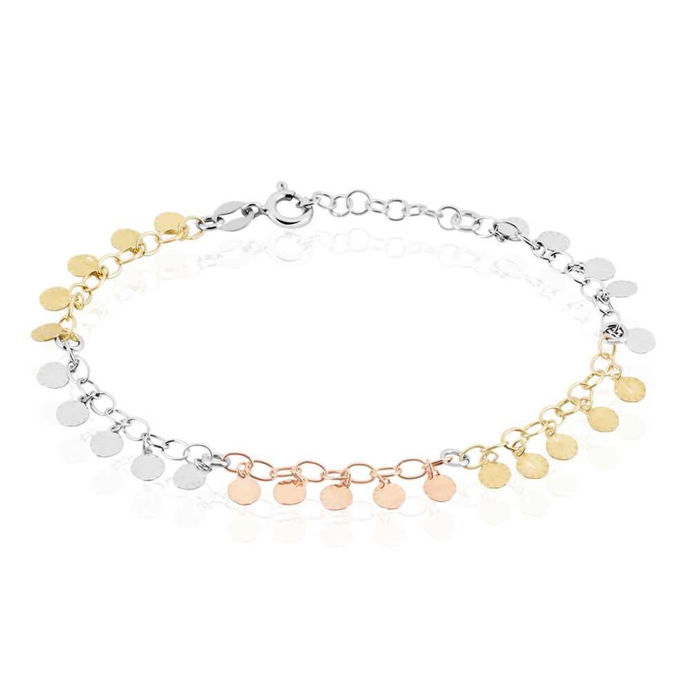 Bracelet Argent Tricolore Bop - Bracelets chaînes Femme | Marc Orian