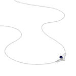 Collier Pasqualina Or Blanc Saphir Et Diamant - Colliers avec pierres Femme | Marc Orian