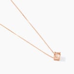 Collier Solitaire Argent Rose Rio Santa Teresa Oxyde De Zirconium - Colliers solitaires Femme | Marc Orian
