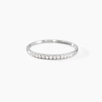 Alliance Pristina Or Blanc Diamant - Alliances avec pierres Femme | Marc Orian