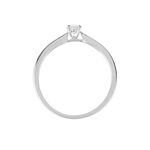 Bague Solitaire Or Blanc Flora Diamant - Solitaires Femme | Marc Orian