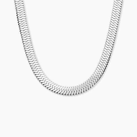 Collier Hera Melitta Acier Blanc - Chaines Femme | Marc Orian