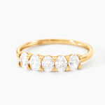 Alliance Mirjami Or Jaune Oxyde De Zirconium - Alliances avec pierres Femme | Marc Orian