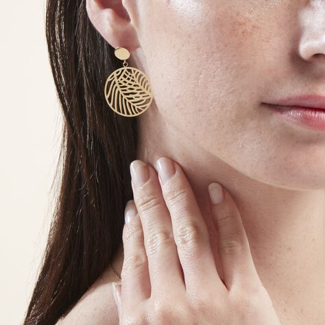 Boucles D'oreilles Pendantes Acier Doré Jami - Boucles d'oreilles Pendantes Femme | Marc Orian