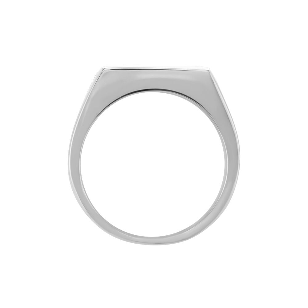 Chevalière Acier Gris Luciano - Chevalières Homme | Marc Orian