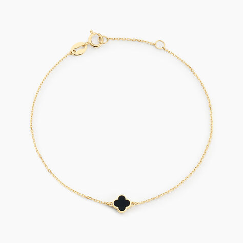 Bracelet Stellya Or Jaune Onyx - Bracelets cha&icirc;nes Femme | Marc Orian