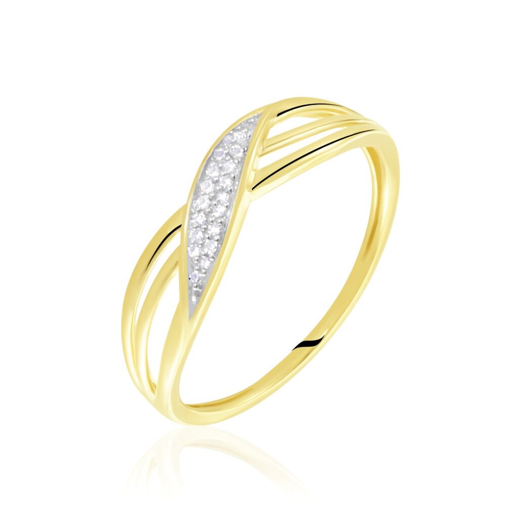 Bague Or Jaune Passane Diamants - Bagues pierres précieuses Femme | Marc Orian