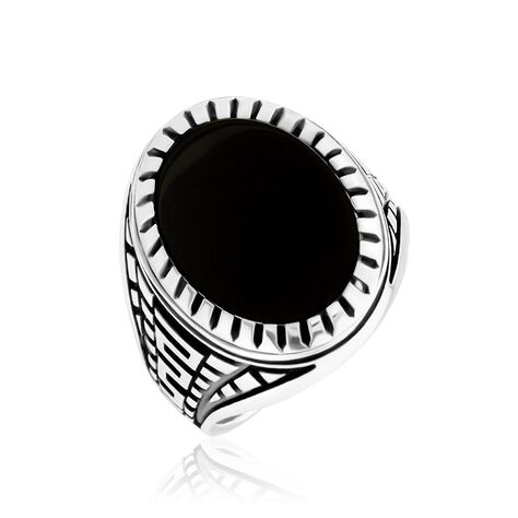 Bague Thimeo Argent Blanc Onyx - Bagues de promesse Homme | Marc Orian