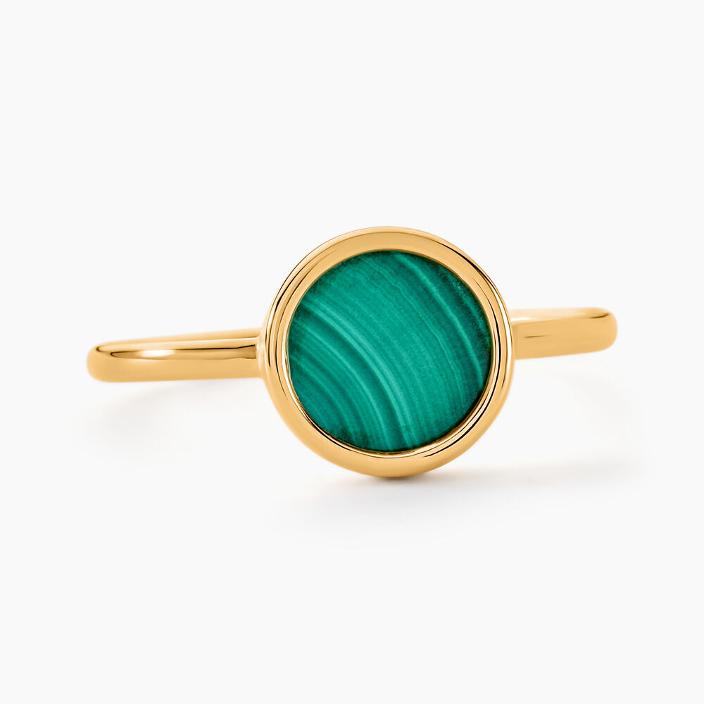 Bague Lucky Gems Or Jaune Malachite - Bagues de promesse Femme | Marc Orian