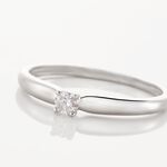 Bague Solitaire Flora Or Blanc Diamant - Solitaires Femme | Marc Orian