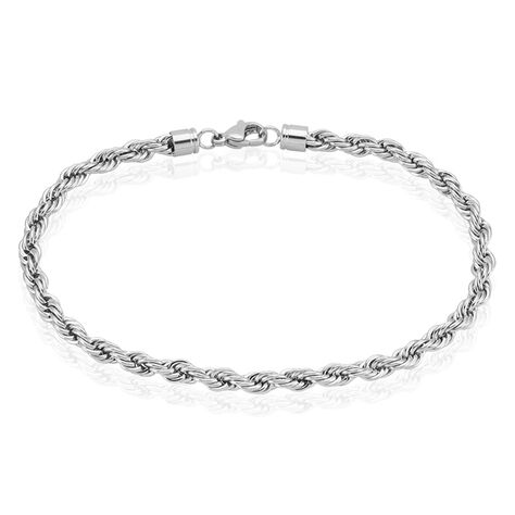 Bracelet Maille Phebus Him Acier Blanc - Bracelets mailles Homme | Marc Orian