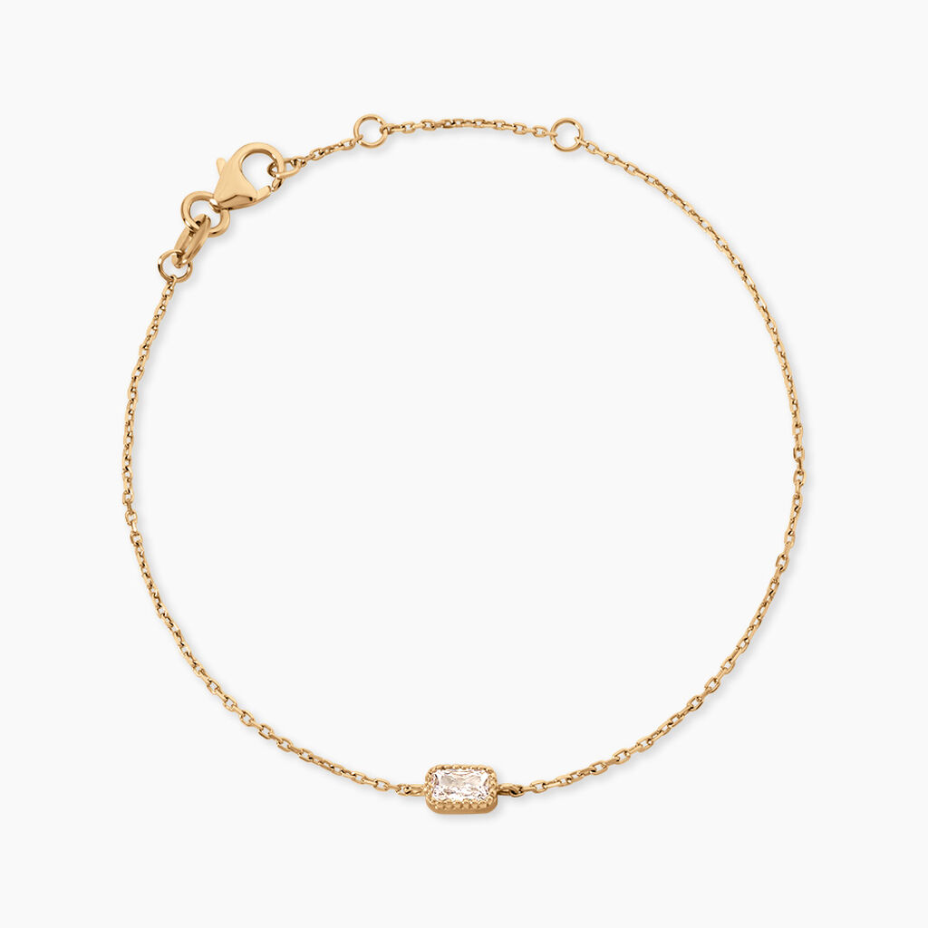 Bracelet Cerise Plaqu&eacute; Or Jaune Oxyde De Zirconium - Bracelets fantaisie Femme | Marc Orian