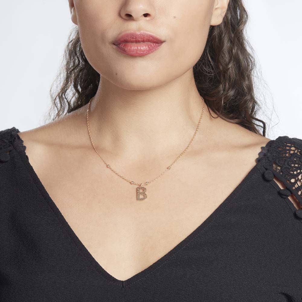Collier Plaqué Or Jaune Lettra - Colliers fantaisie Femme | Marc Orian