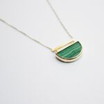 Collier Florica Or Jaune Malachite - Colliers avec pierres Femme | Marc Orian