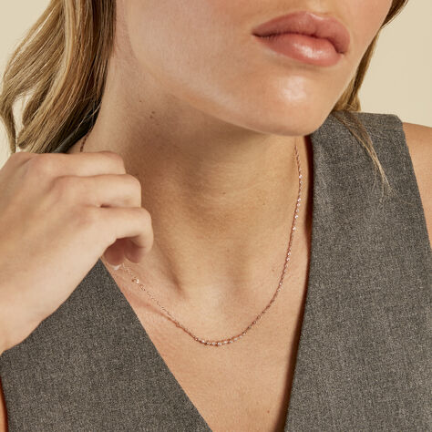 Collier Eugenie Argent Rose Oxyde De Zirconium - Colliers avec pierres  | Marc Orian