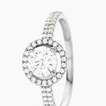 Bague Stelila Or Blanc Oxyde De Zirconium - Solitaires Femme | Marc Orian