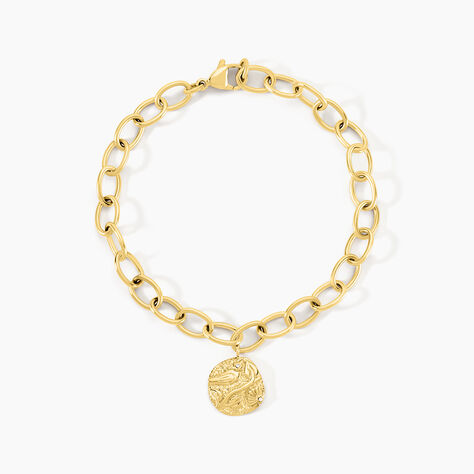 Bracelet Milina Acier Jaune Cristal - Bracelets M&eacute;dailles Femme | Marc Orian