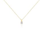 Collier Alexandra Or Jaune Diamant - Colliers solitaires Femme | Marc Orian