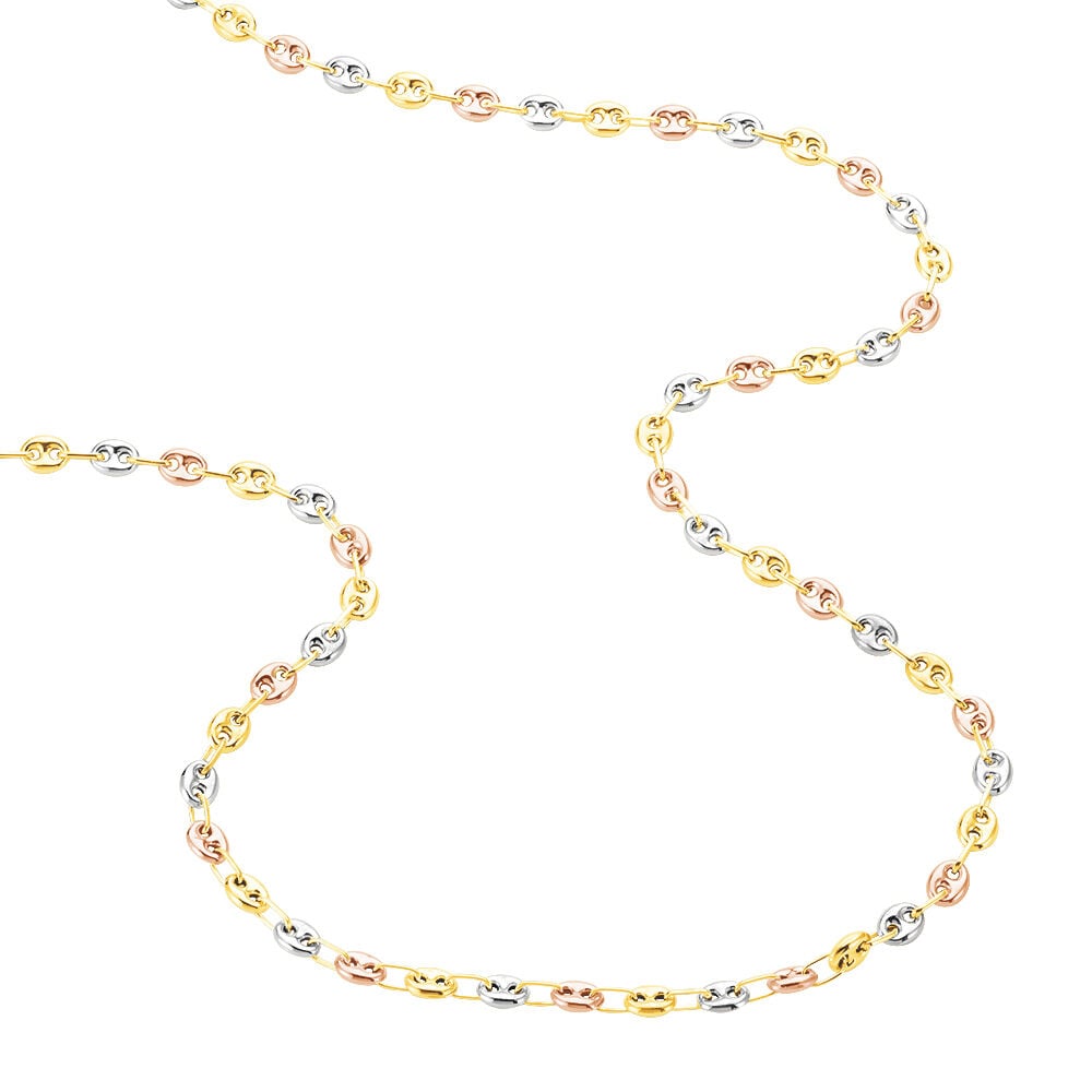 Collier Dami Maille Grain De Cafe Or Tricolore - Chaines Femme | Marc Orian
