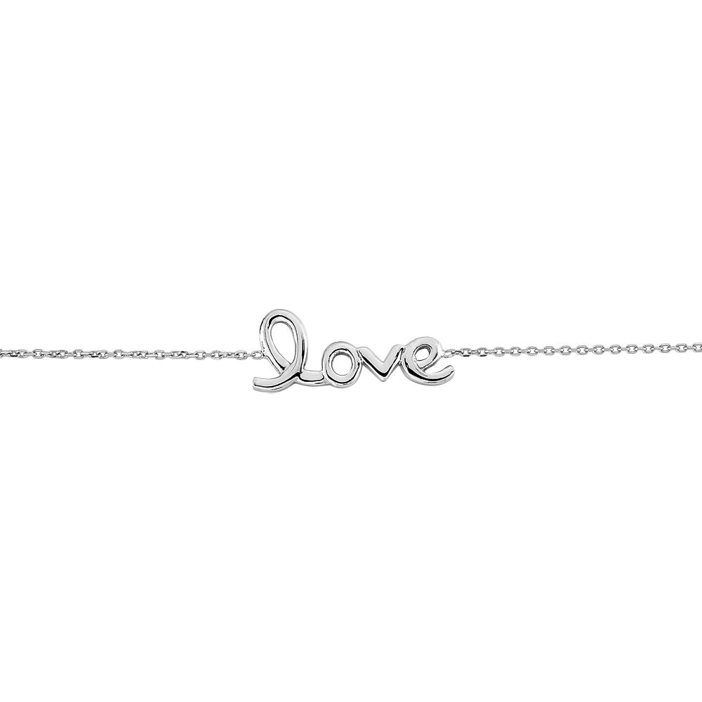 Bracelet Lydie Argent Blanc - Bracelets chaînes Femme | Marc Orian