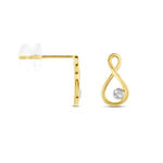 Boucles D'oreilles Puces Eszter Or Jaune Diamant - Puces Femme | Marc Orian