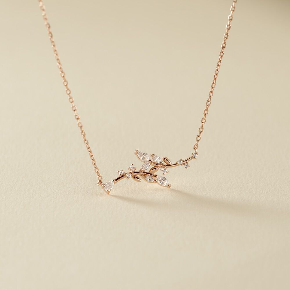 Collier Wendy Argent Rose Oxyde De Zirconium -  Femme | Marc Orian