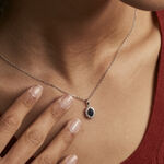 Pendentif Vladimir Or Blanc Saphir Et Diamant - Pendentifs Femme | Marc Orian