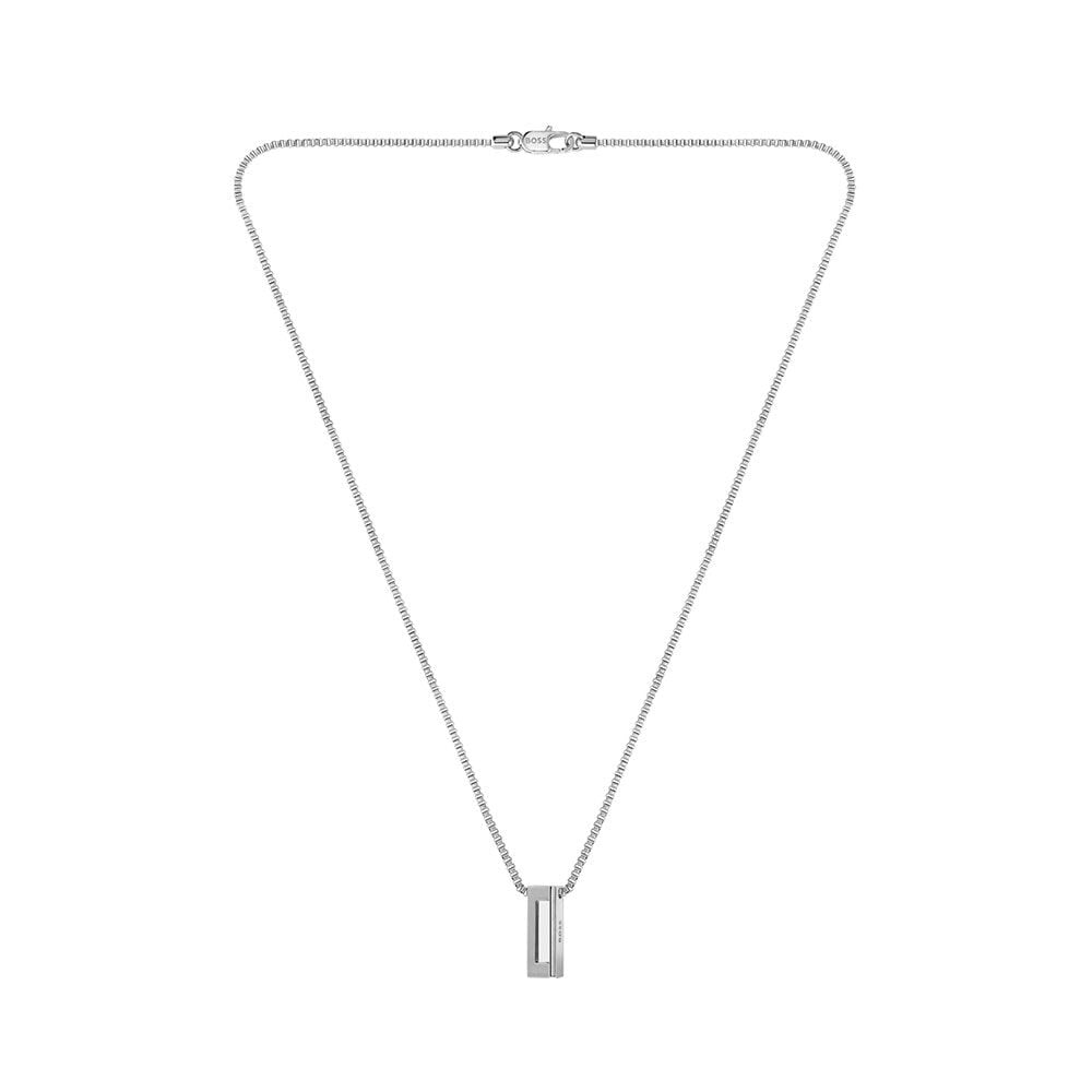 Collier Boss Candor Acier Blanc - Colliers Homme | Marc Orian