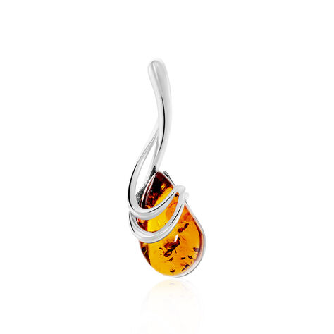 Pendentif Argent Blanc Melusine Ambre - Pendentifs Femme | Marc Orian