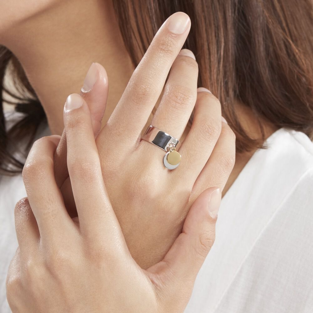 Bague Vittorina Argent Bicolore - Bagues grosses Femme | Marc Orian