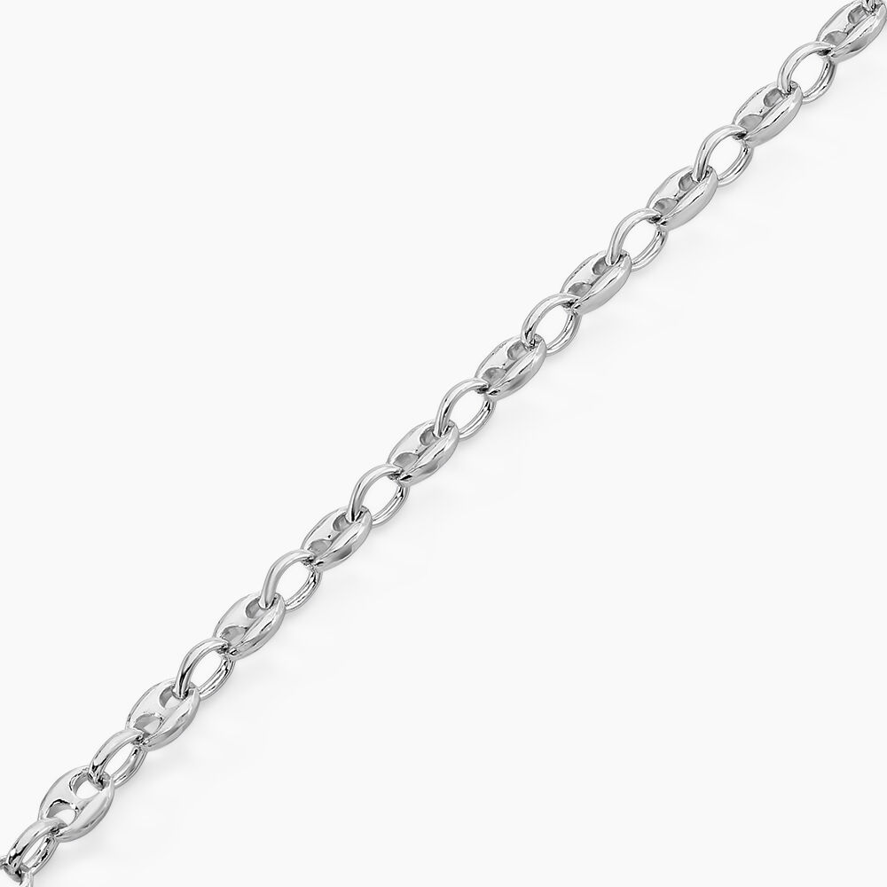 Bracelet Carrus Argent Blanc - Bracelets mailles Femme | Marc Orian