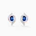 Boucles D'oreilles Puces Lydia Or Blanc Saphir - Puces Femme | Marc Orian