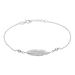 Bracelet Aliza Argent Blanc - Bracelets chaînes Femme | Marc Orian