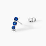 Boucles D'oreilles Puces Kasey Argent Blanc Oxyde De Zirconium - Puces Femme | Marc Orian