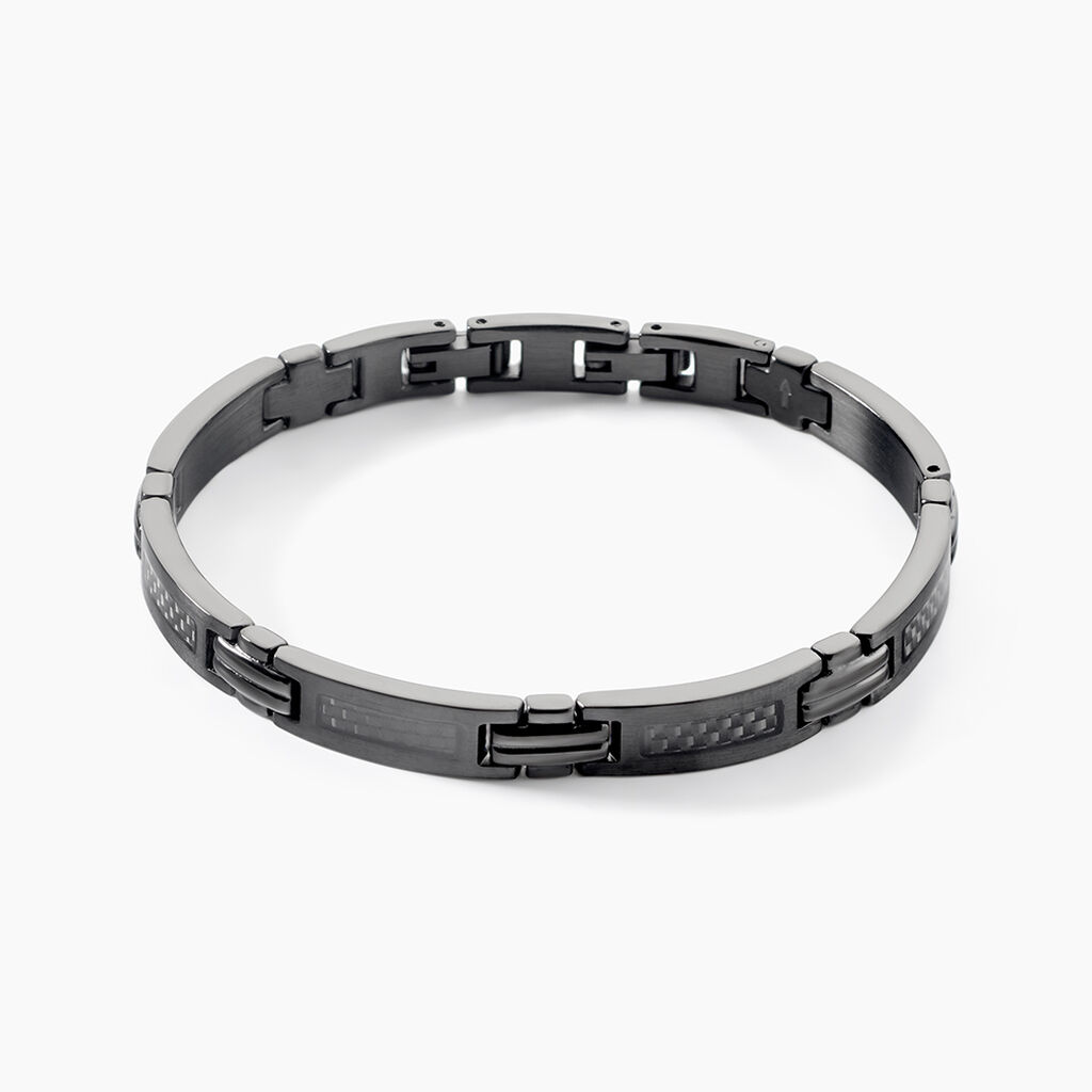 Bracelet Phebus Him Classique Acier Noir - Bracelets cha&icirc;nes Homme | Marc Orian