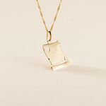 Pendentif Sirona Parchemin Message Or Jaune - Bijoux personnalis&eacute;s Famille | Marc Orian