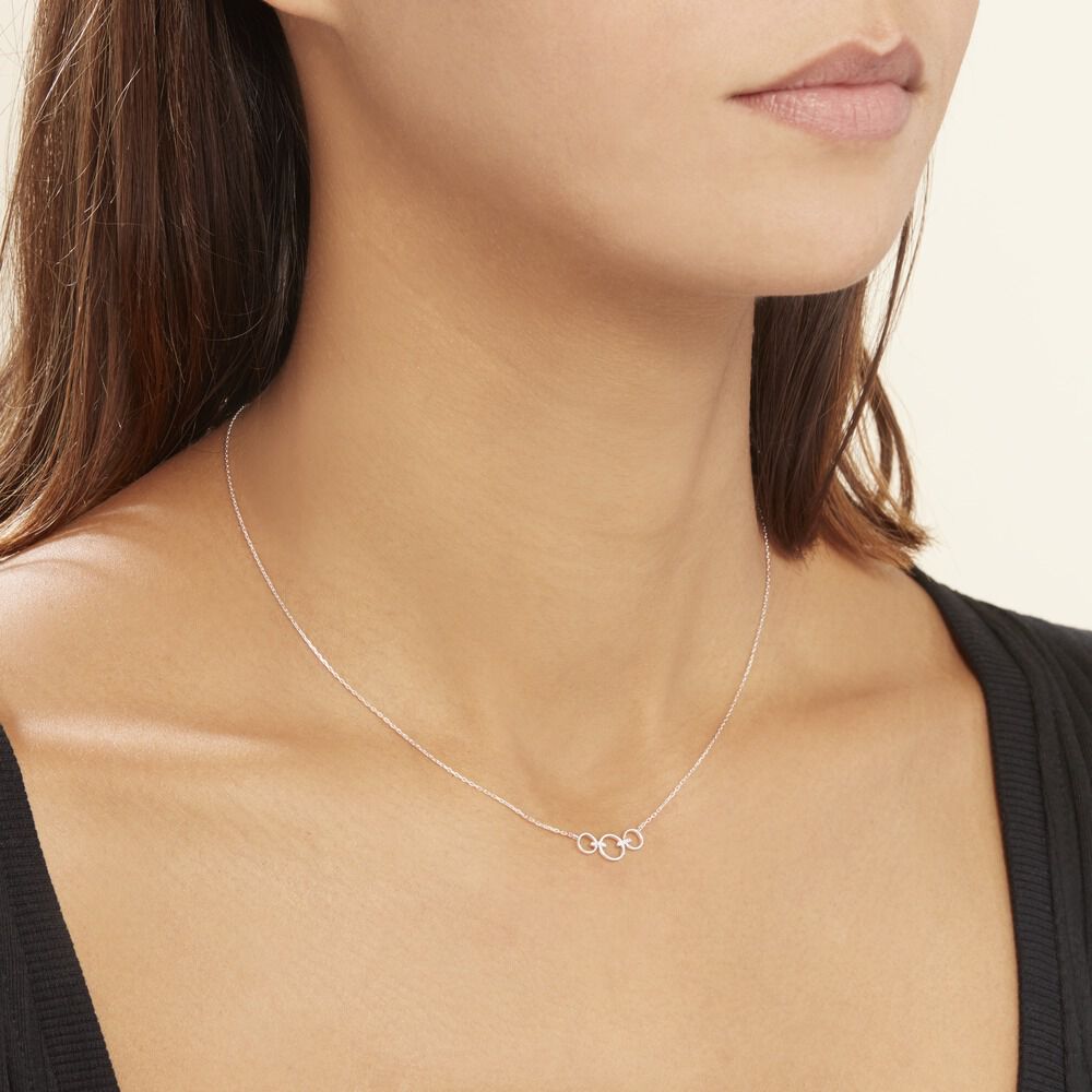 Collier Or Blanc Judyta Diamants - Colliers avec pierres Femme | Marc Orian