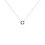 Collier Arlina Or Blanc Saphir Et Diamant - Colliers avec pierres Femme | Marc Orian