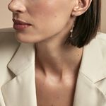 Boucles D'oreilles Pendantes Lorainne Argent Bicolore Oxyde - Pendantes Femme | Marc Orian