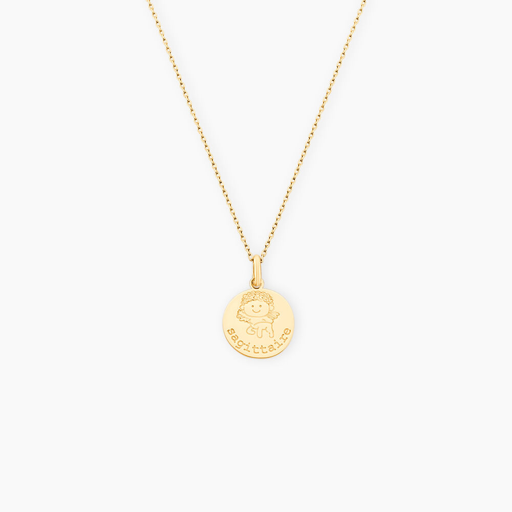 Pendentif Jannila Zodiaque Or Jaune - Bijoux personnalis&eacute;s Enfant | Marc Orian